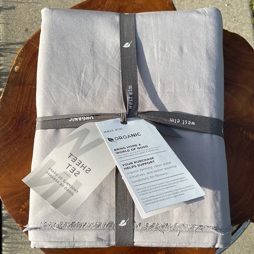 West Elm twin sheet